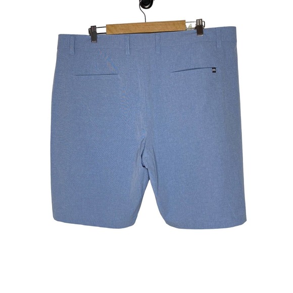 Travis Mathew Mens Neck Shorts Size 40 Pockets 9.5 Inseam Performance Blue - Picture 3 of 12
